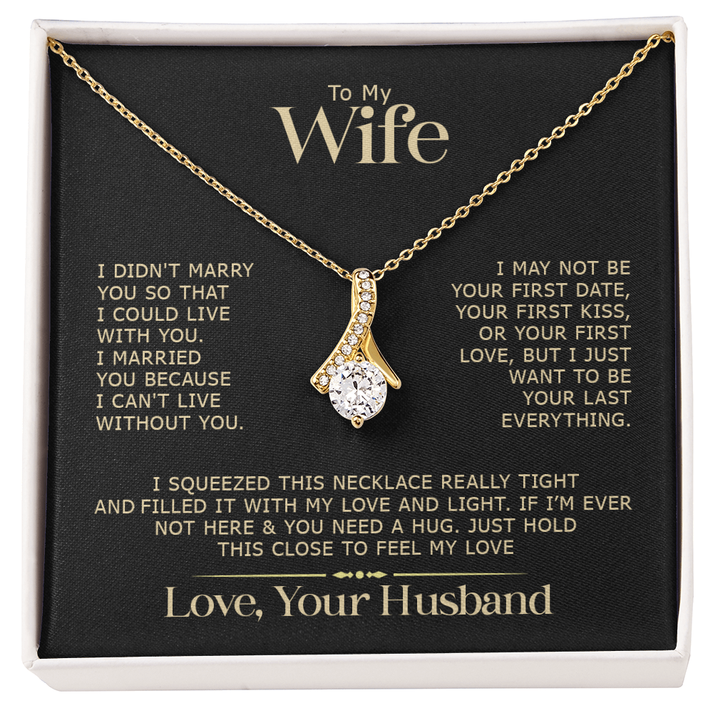To My Wife Alluring Beauty Necklace romantic gift