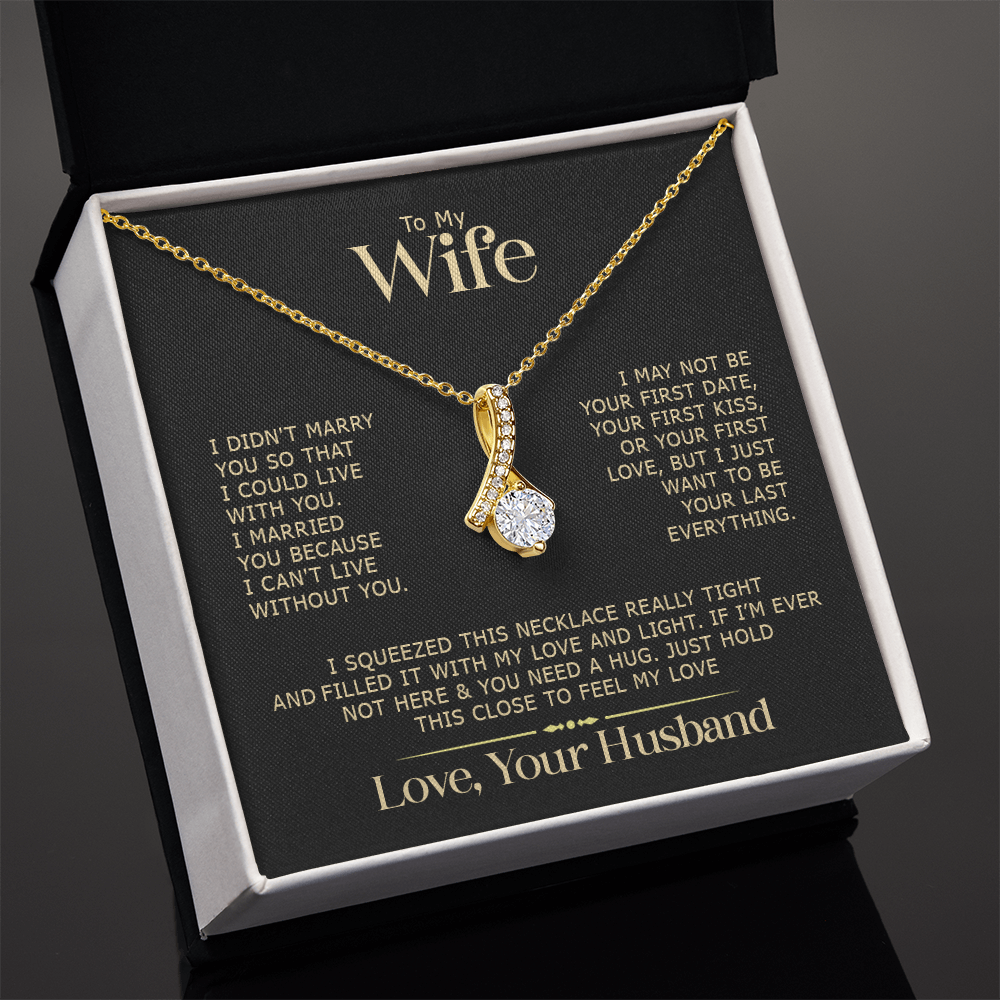 To My Wife Alluring Beauty Necklace romantic gift