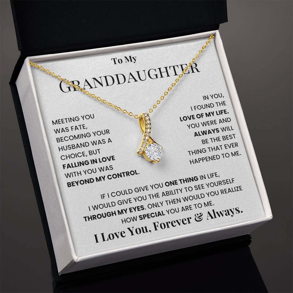 To My Granddaughter I Love You Forever & Always jewelry box