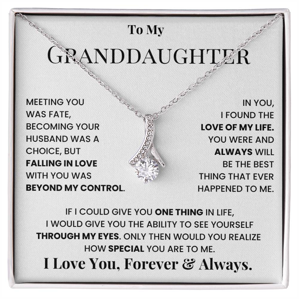 To My Granddaughter I Love You Forever & Always jewelry box