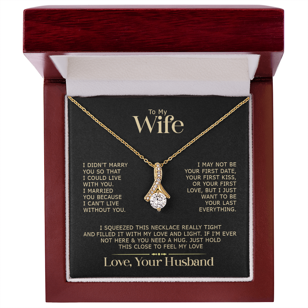 To My Wife Alluring Beauty Necklace romantic gift