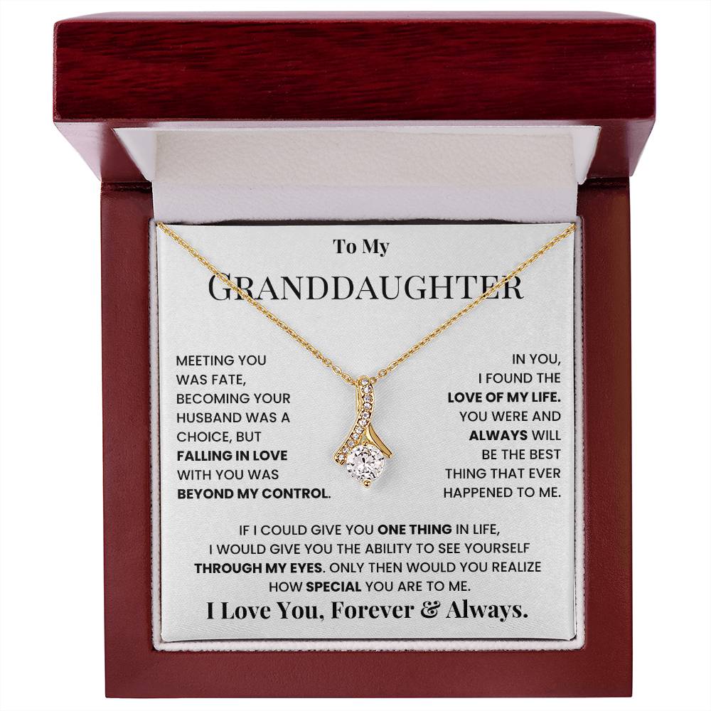 To My Granddaughter I Love You Forever & Always jewelry box