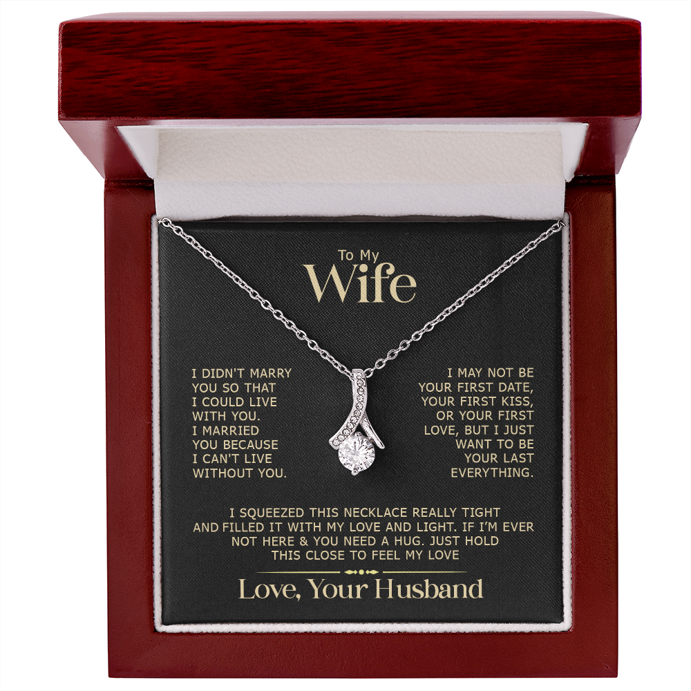 To My Wife Alluring Beauty Necklace romantic gift