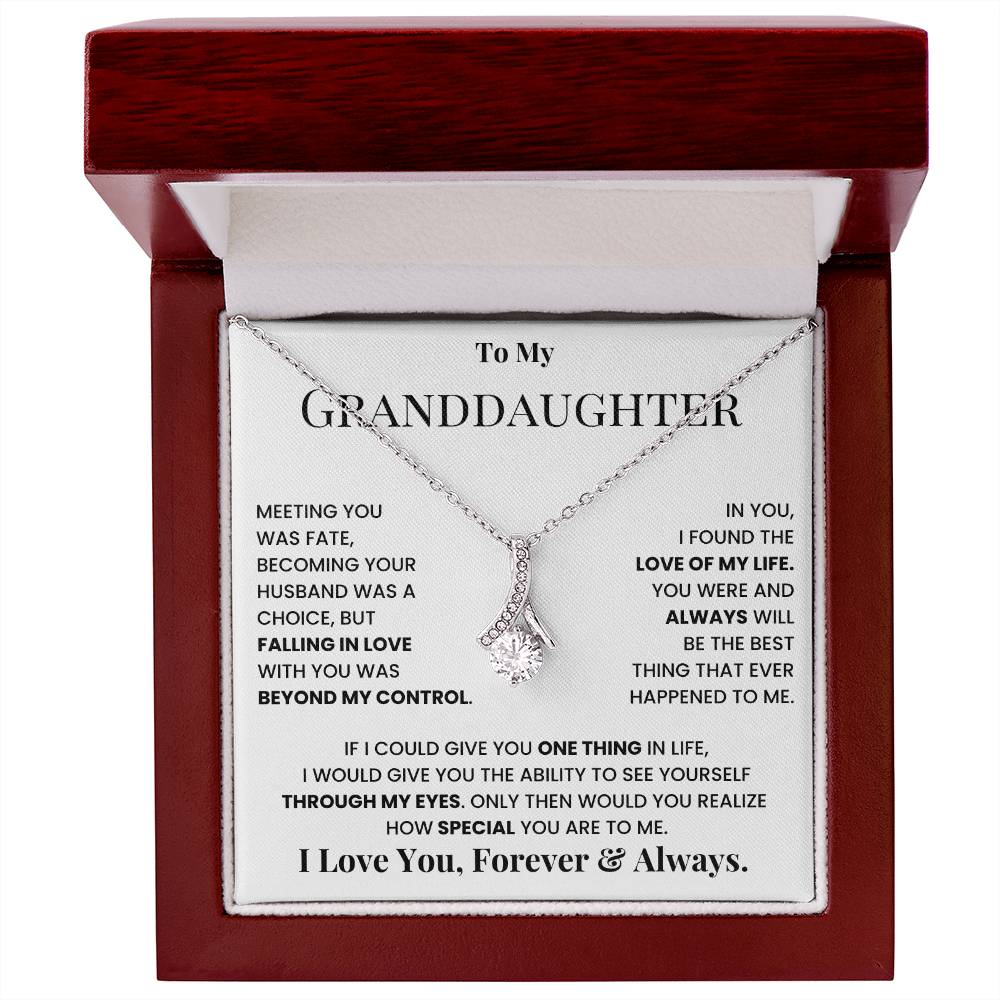 To My Granddaughter I Love You Forever & Always jewelry box