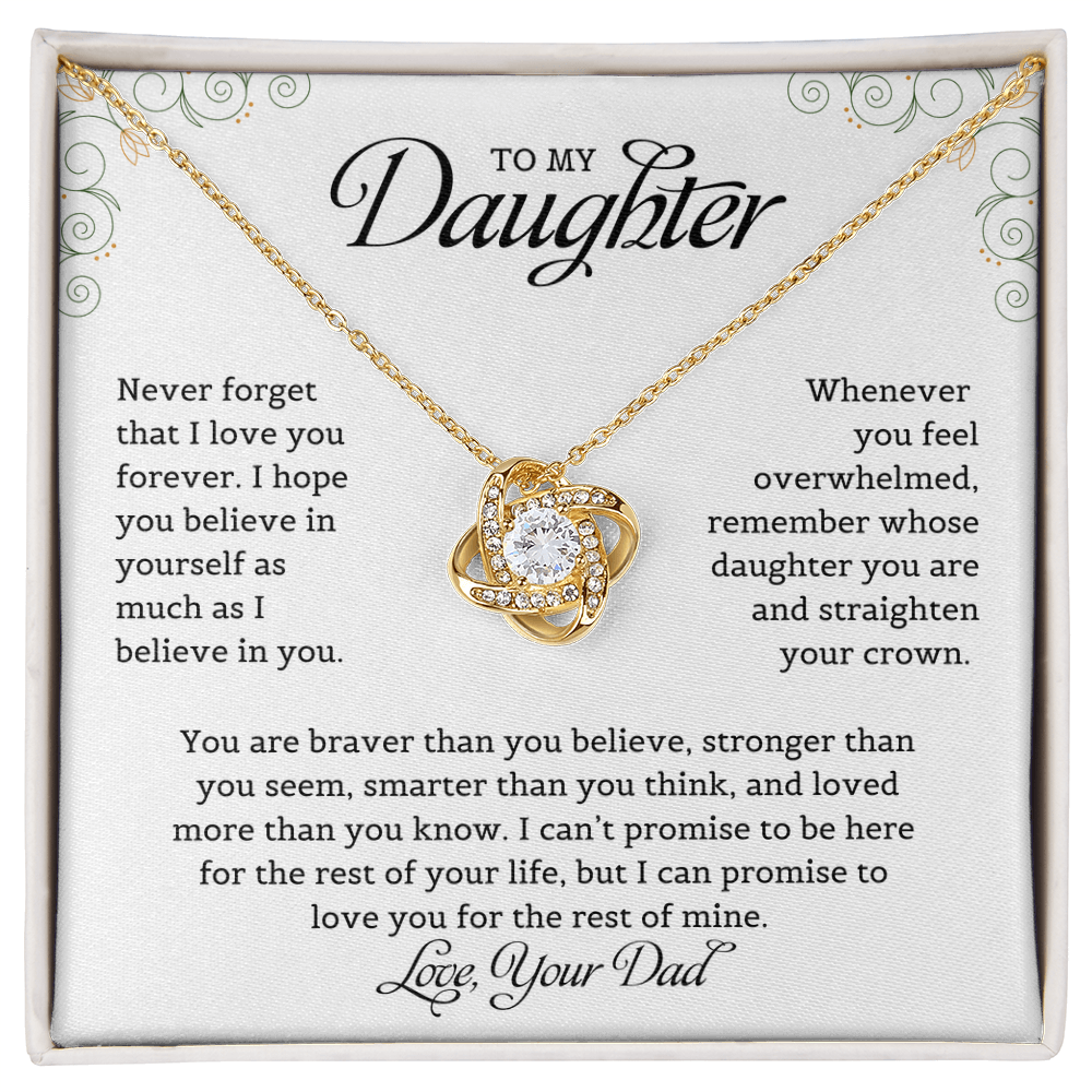 to my daughter necklace gift