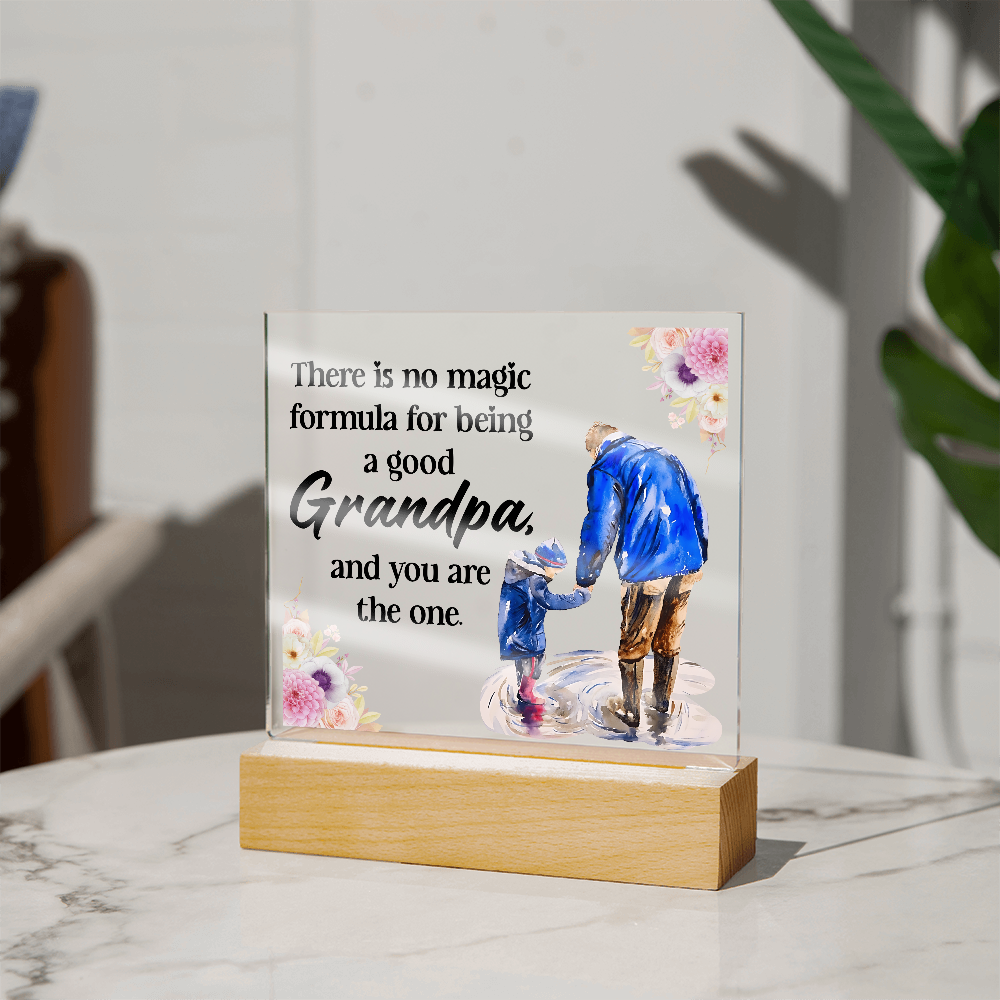 Grandpa Acrylic Gift square design