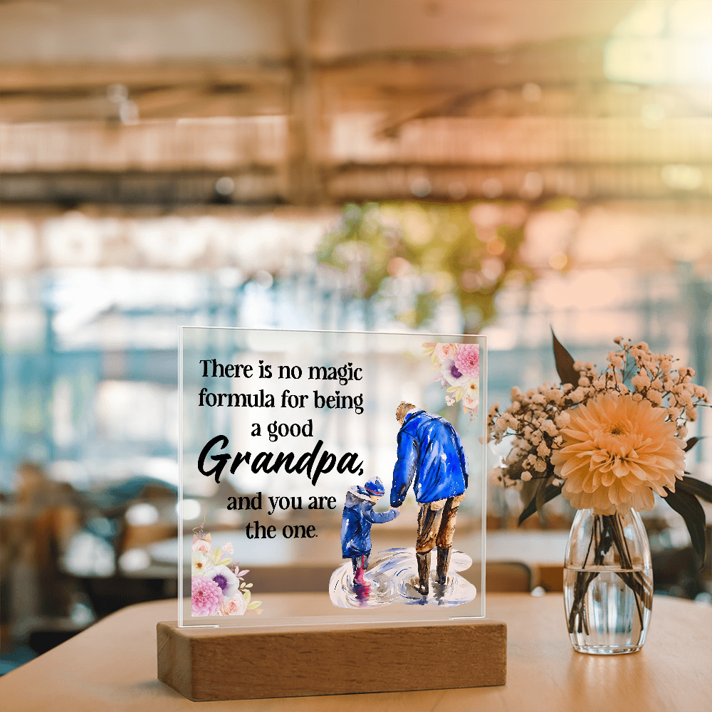 Grandpa Acrylic Gift square design