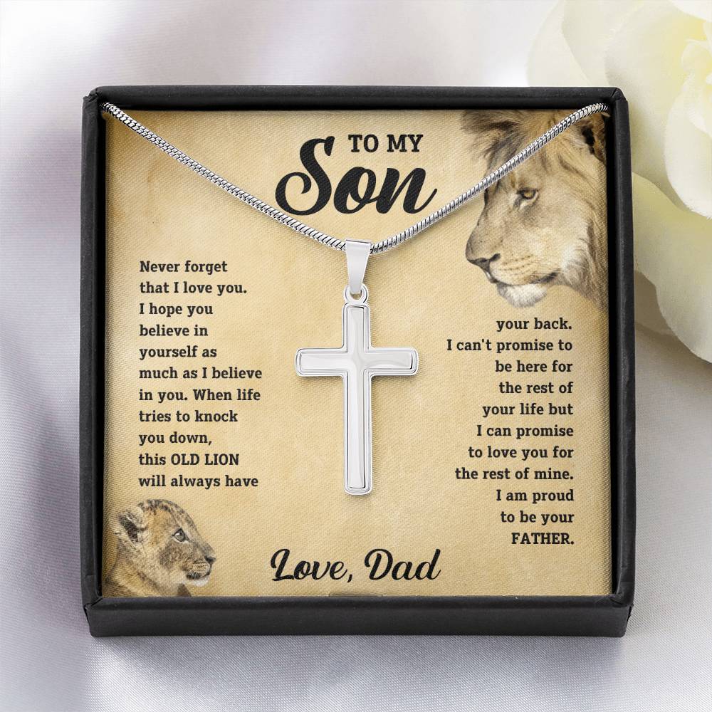 Lion Dad Son Gift lion design jewelry