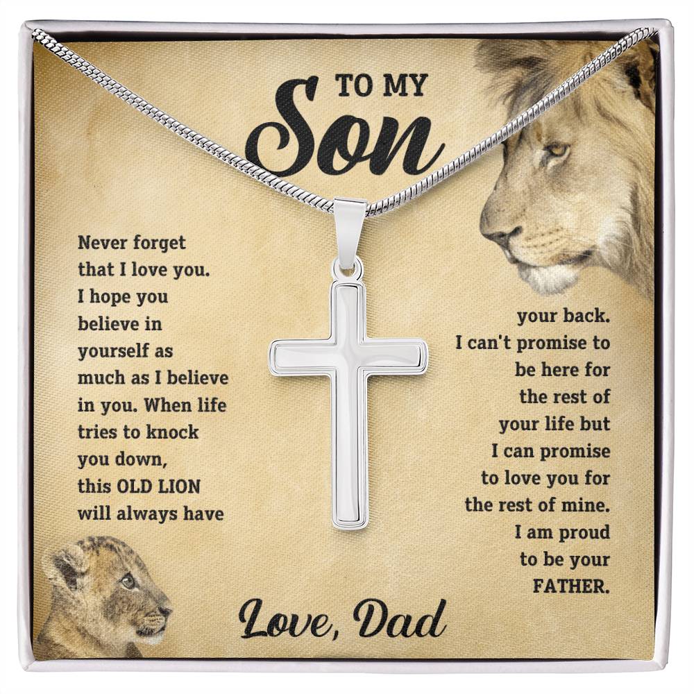 Lion Dad Son Gift lion design jewelry