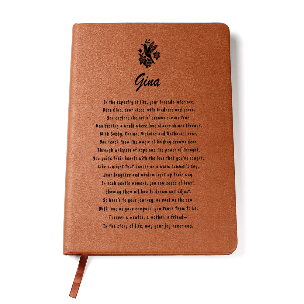 Personalized Leather Journal custom design